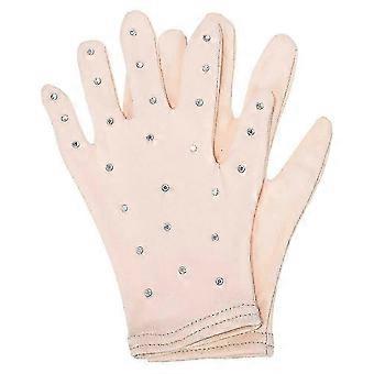 Beste van 2026!! IJsschaatshandschoenen voor dames met strass-steentjes, 1 paar, kaki