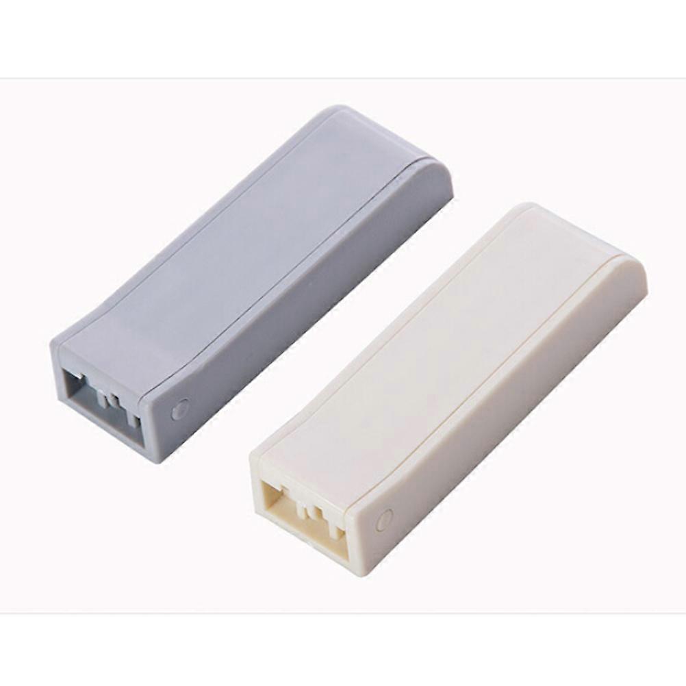 2PCS Foldable Hooks Plastic Self Adhesive Wall Hooks Space Saving Clothes Hanger Hook Rack (Grey)