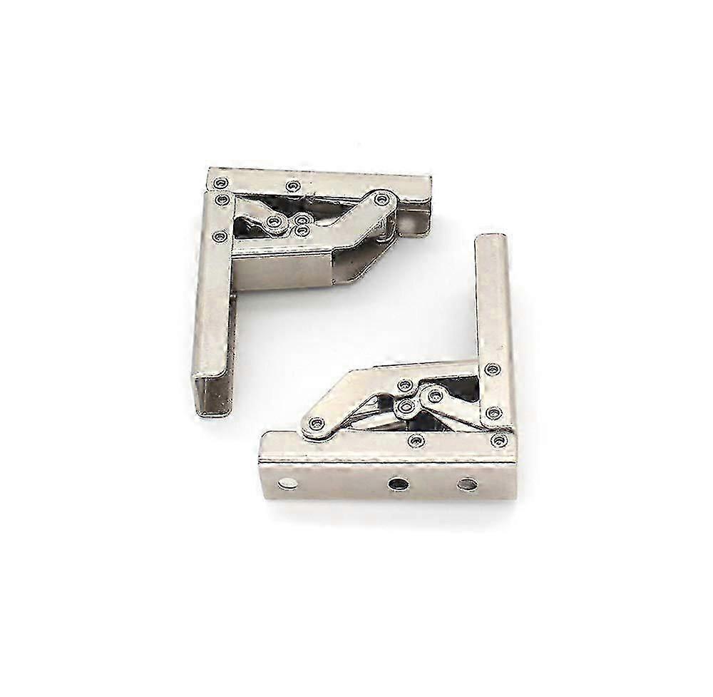 2 Pack Stainless Steel Folding Shelf Hinges - Concealed Table Frame Hinges