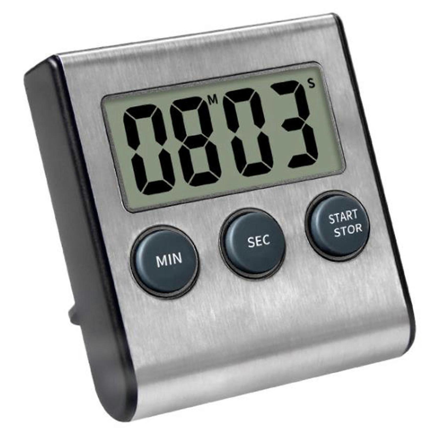 Kitchen Timer, Digital Kitchen Timer, Loud Alarm Stainless Steel Timer for Kitchen Cooking, Baking