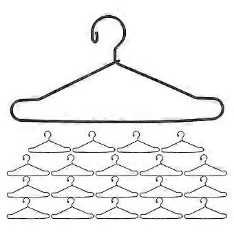 Conjunto de 20 Cabides Pequenos para Roupas de Boneca, Mini Cabides de Metal para Vestir Roupas de Boneca, Acessórios para Guarda-Roupa