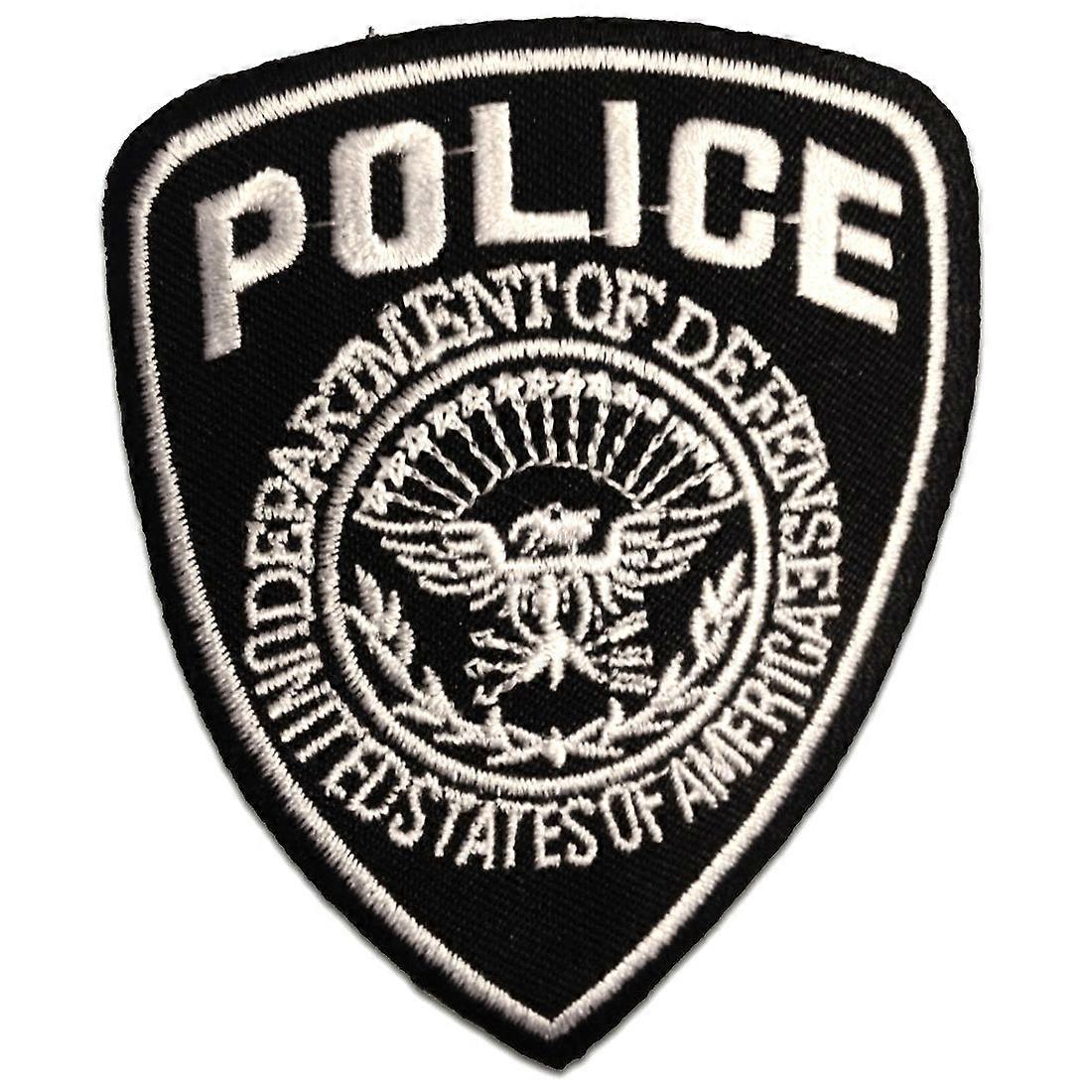 Patch / Iron-on patch - Police Police Logo - black - 7 x 9 cm - patch patch