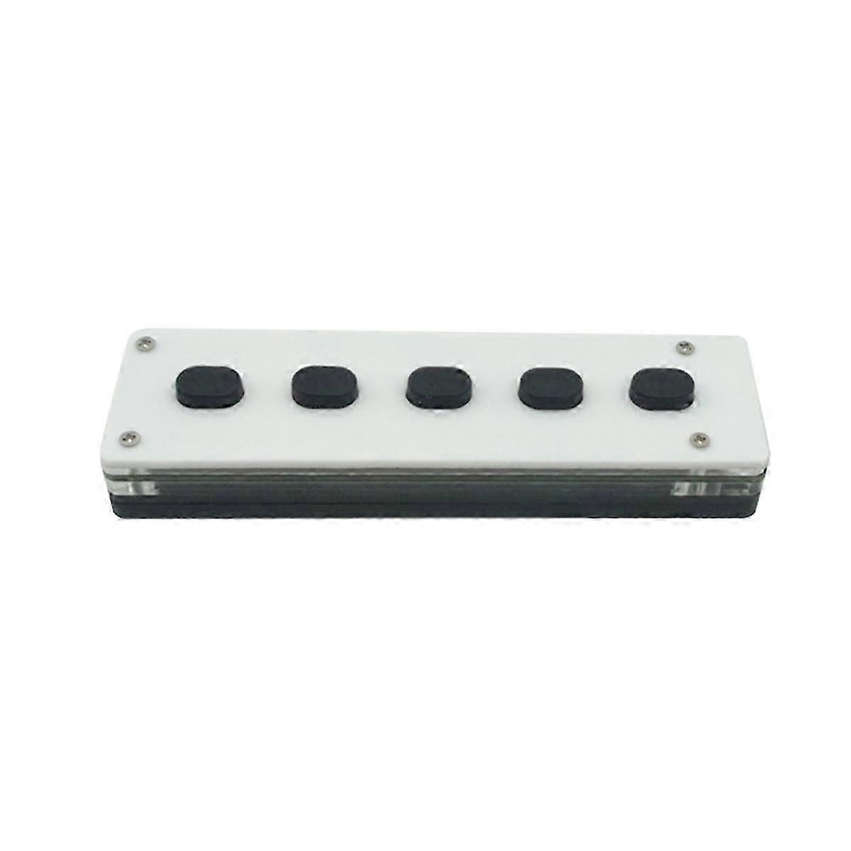 Silent Silicone Bluetooth Custom Programming Macro Keyboard 5-Keys Macropad Copy Paste USB Keypad
