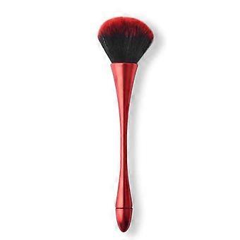 Make-upborstel en nagelstofborstel met zachte haren voor salon- en thuisgebruik, zwart