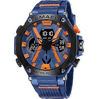 2026 Latest Model  Men's Watches Sports Outdoor Waterproof Military Watch Date Multi Function Tactics LED Face Alarm Stopwatch for Men 8087