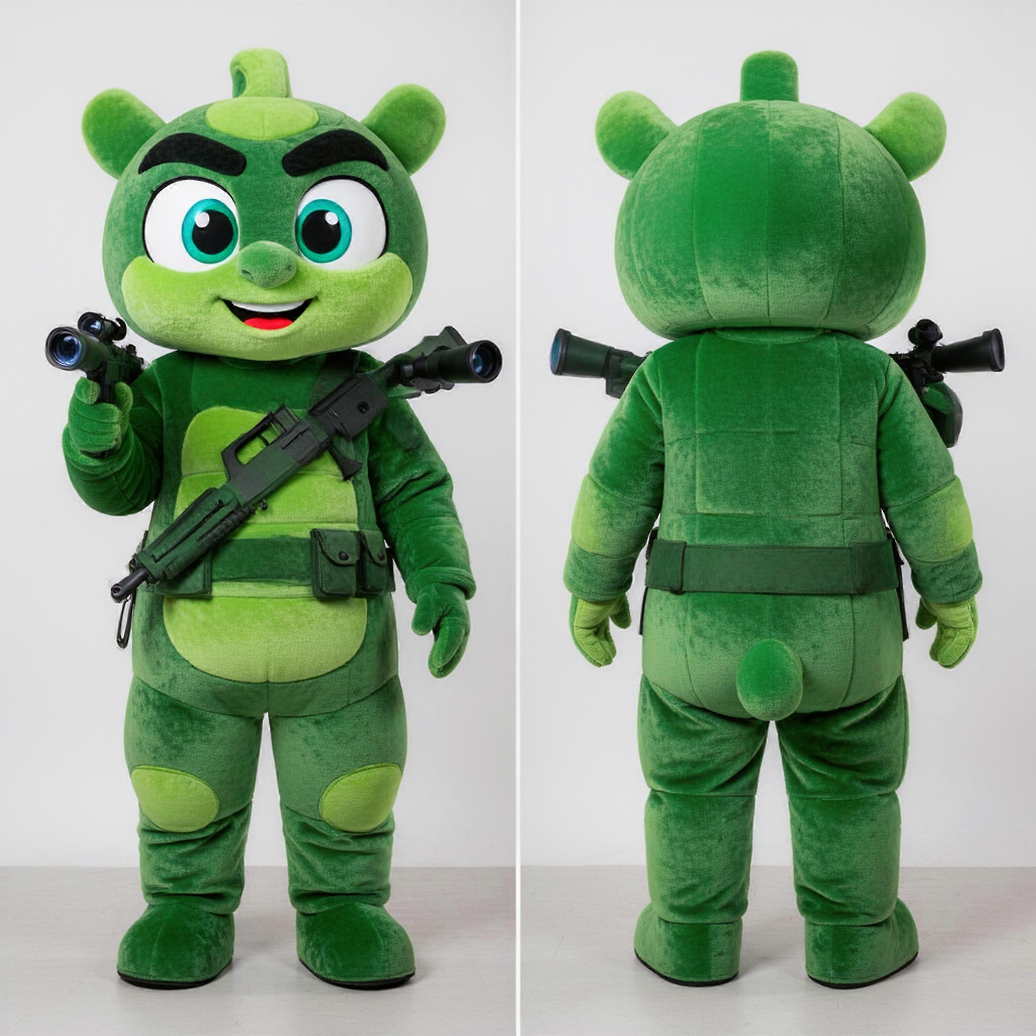 MASTICOT Green Tactical Sniper Mascot