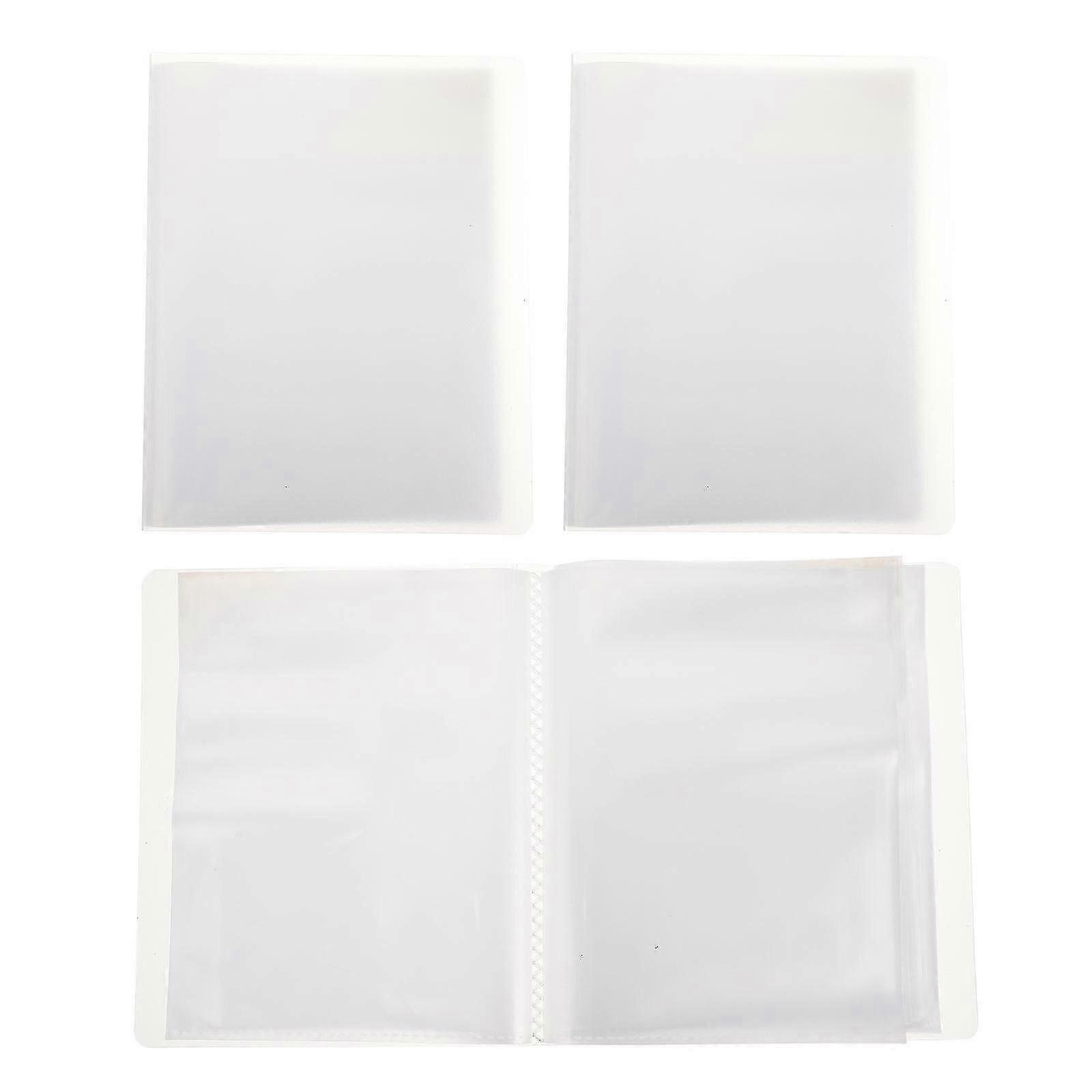Home Organization Clear Plastic Photo Storage Folders 4 Set Rectangular A6 Size