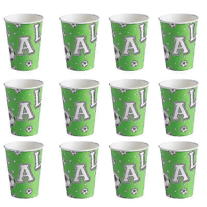 16pcs Soccer Ball Paper Cups
