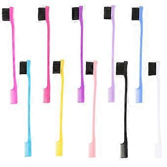 Multi-Use Eyebrow Brush Comb Set for Hairline with 10Pcs Assorted Colors