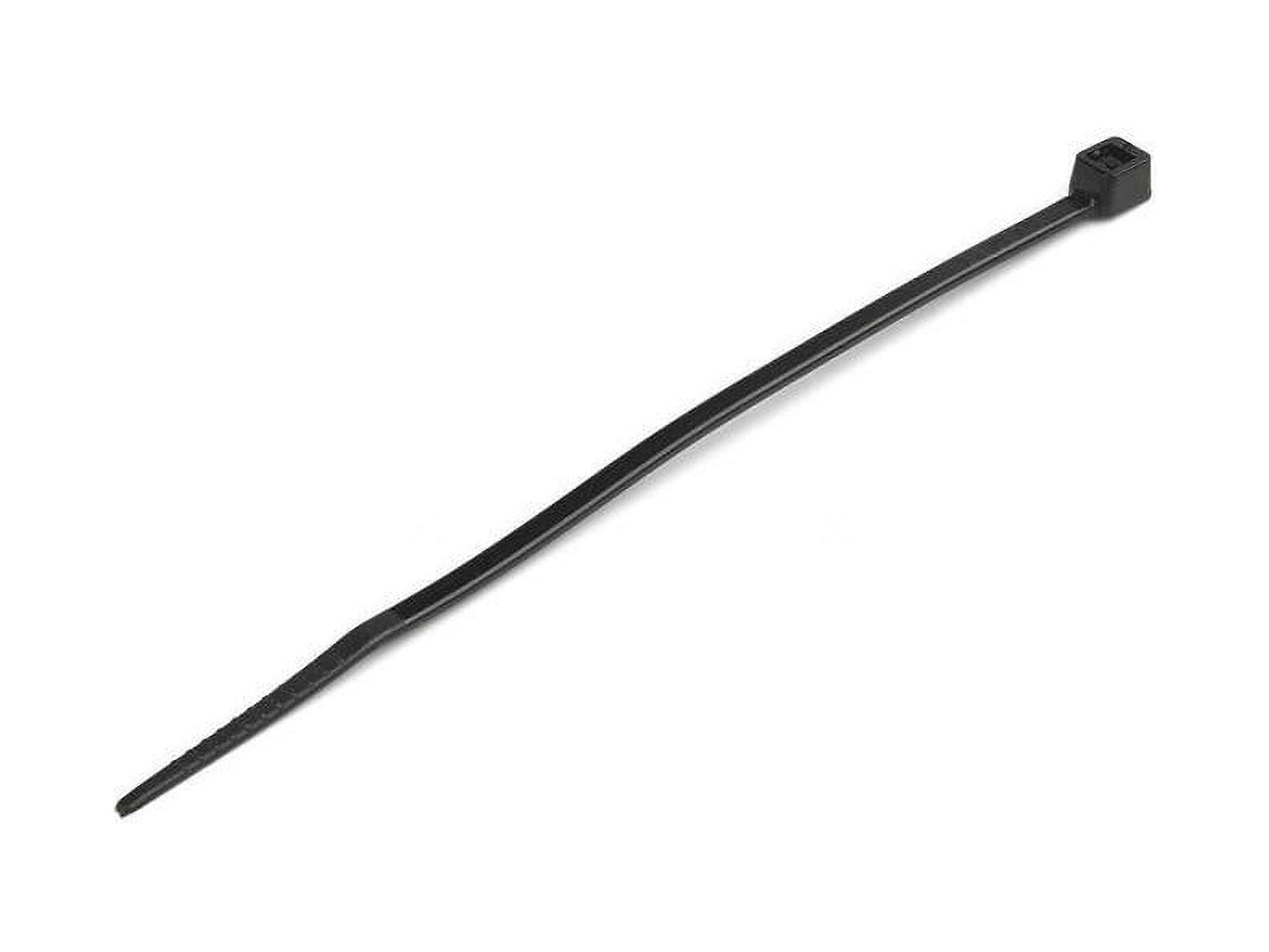4 Inch Black Nylon Zip Ties, SelfLocking Durable Cable Ties for Compact Cable Management, 100 Pack