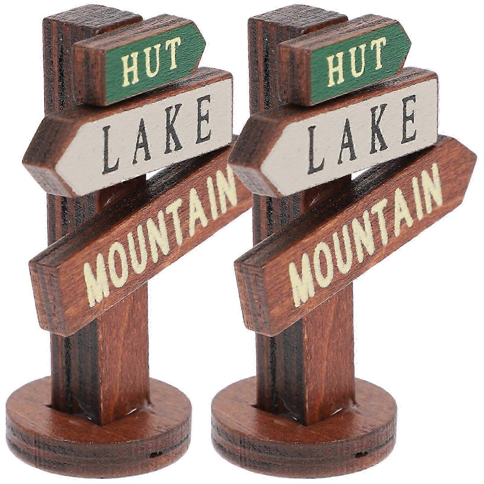 10Pcs Miniature Garden Sign Post Kit