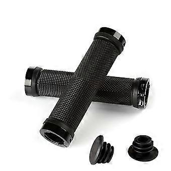 Pe Rubber Grips Alloy Cuffs Bilateral Lock Bicycle Handle Grip Anti-Skid