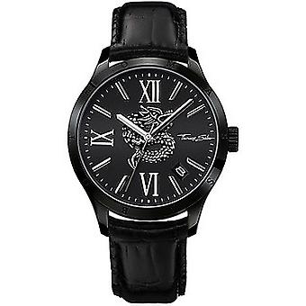 Thomas sabo rebel at heart quartz analog man watch with cowhide bracelet WA0011-213-203-41