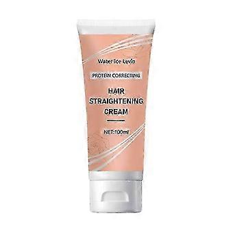 Protein Hair Straightening Cream Silk & Gloss Protein Hair Straightener Cream for Frizz Curly Hair Becomes Straight in 5mins-jry