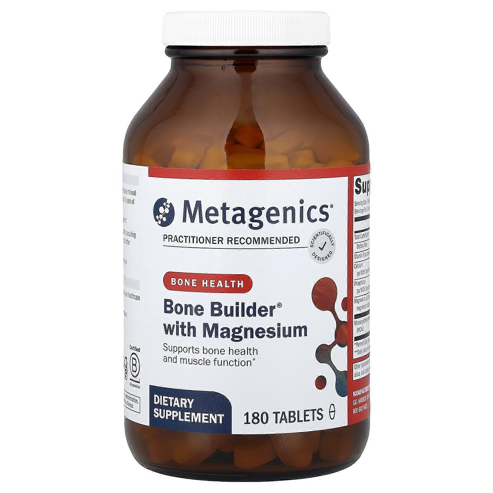 Metagenics, Bone Builder With Magnesium, 180 Tablets