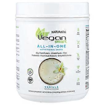 VeganSmart, Batido Nutricional Todo en Uno, Vainilla, 1.4 lb (645 g)
