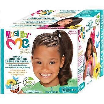 Just For Me No-Lye Conditioning Creme Relaxer Kit Curly Child