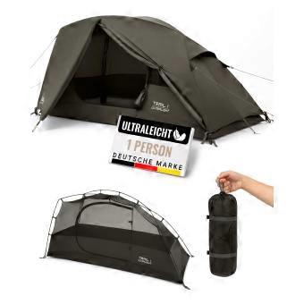 1 & 2 personen tent, ultralicht, klein pakformaat, waterdicht 4.000 mm