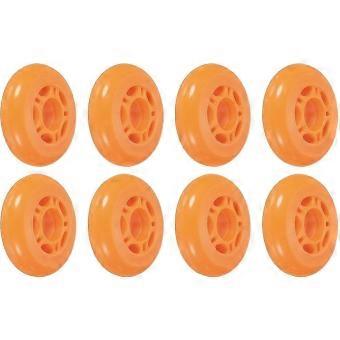 Orange 70mm 82A Inline Skate Wheels 8-Pack, Compatible with Roller Skates & Caster Boards Indoor Outdoor