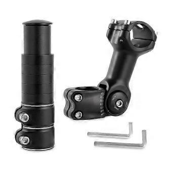 Rehausse de potence réglable, kit d'extension de guidon 31,8 mm 60 pour VTT et vélo de route - SFYGV