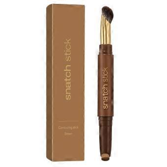 Dual Ended Contour Stick Brown Cream Contour and Highlight Pen with Brush Smooth Blendable Portable