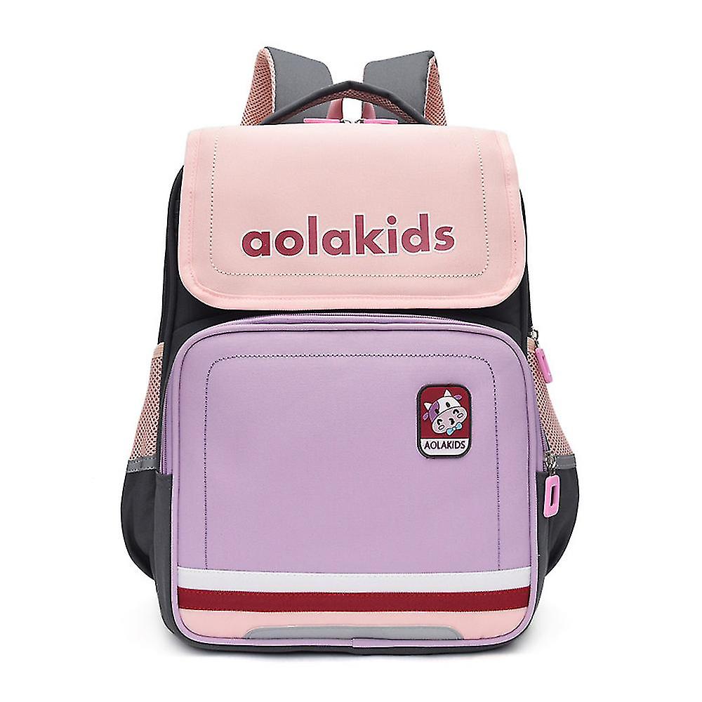 Primary School Students' Schoolbag Light Weight Light-reducing Ridge Protection Large-capacity Backpack