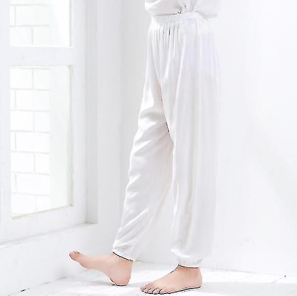 Kids Plain Loose Long Pants Yoga Dancing Bloomers