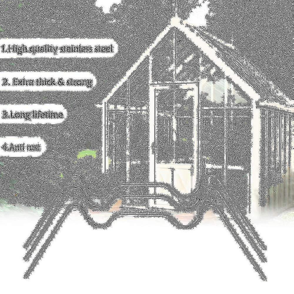 50 Pieces Clips For Greenhouse Glass Greenhouse, Stainless Steel