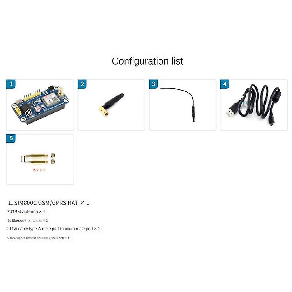 Gsm/gprs/bluetooth Hat For 2b/3b/3b+/zero/zero W Nano Based On Sim800c Send Messages Connect