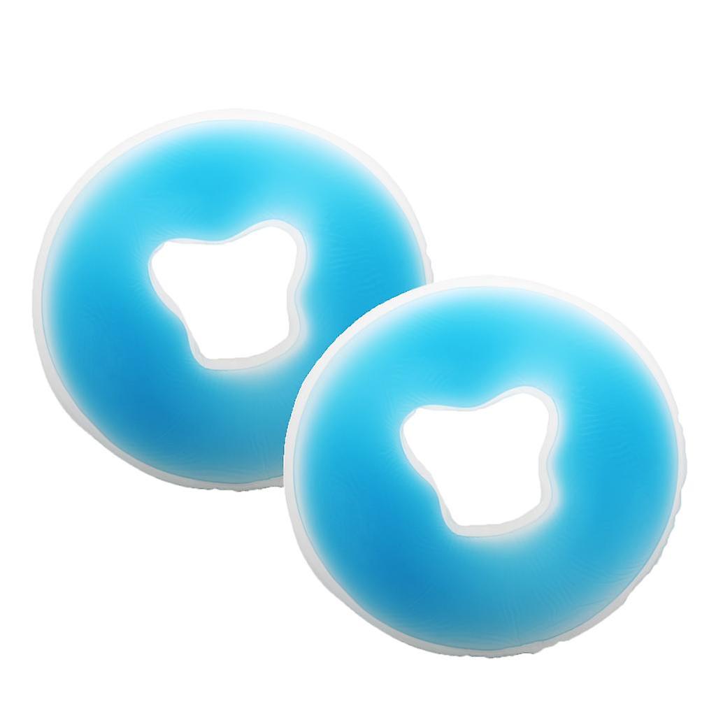 2pcs SPA Silicone Gel Face Cradle Cushion Pillow for Massage Table