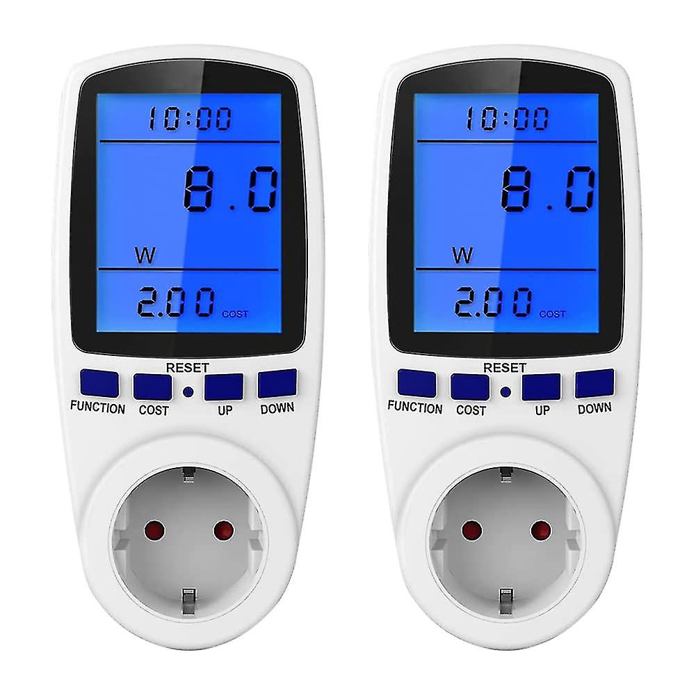 Digital Volta Wattmeter Meter Consumpt Watt Eu Plug