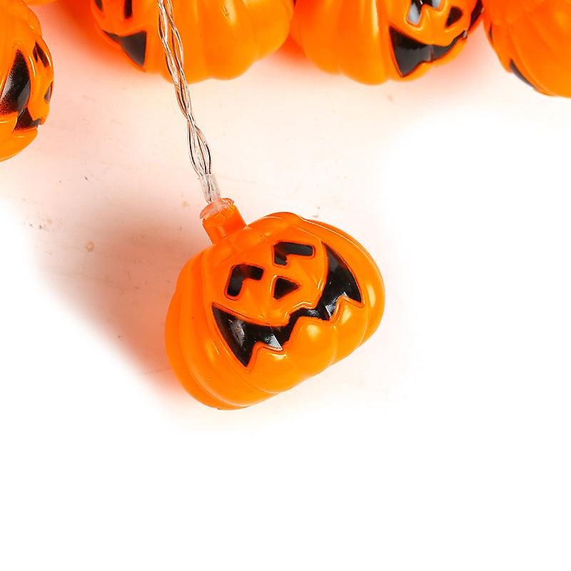 Christmas Gift Xmas Halloween Pumpkin Lamp Led Lighting Chain Curtain Decoration Ins