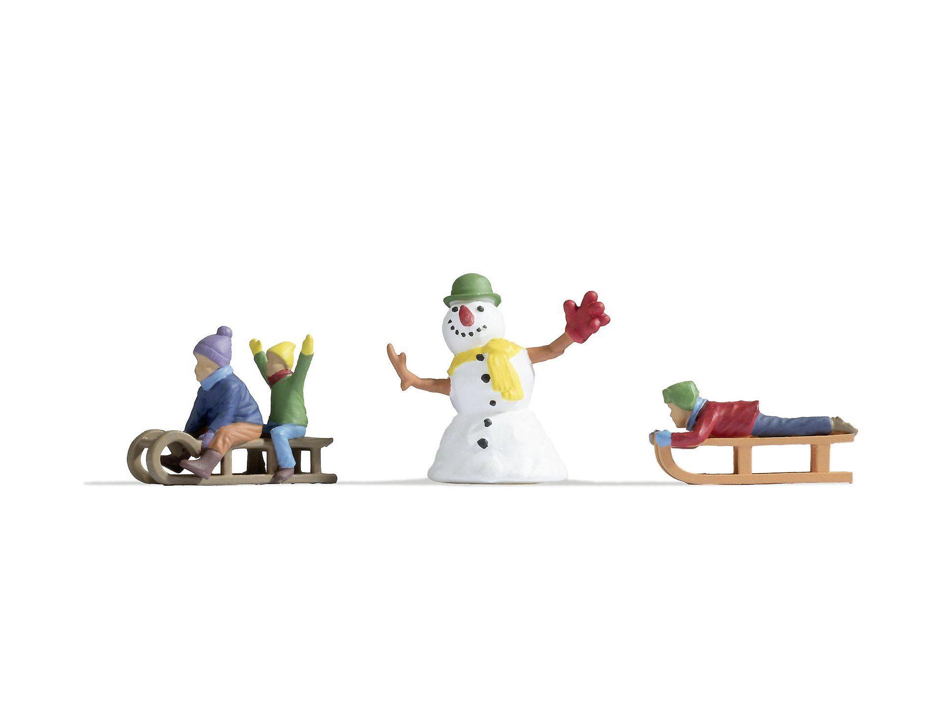 Noch N17921 Children in the Snow Figure set O gauge Plastic Painted Figures Scale model