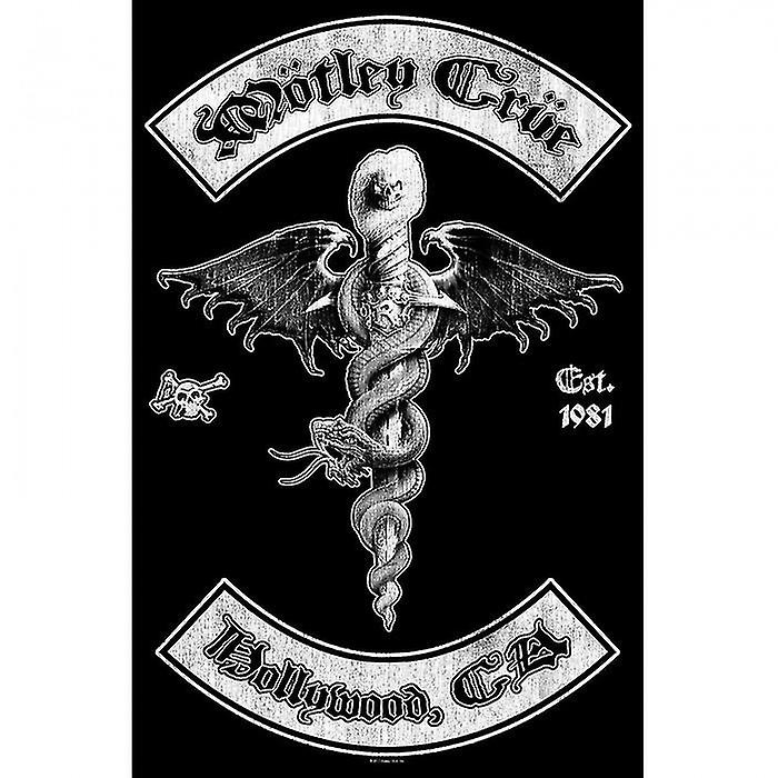 Motley Crue Hollywood Textile Poster