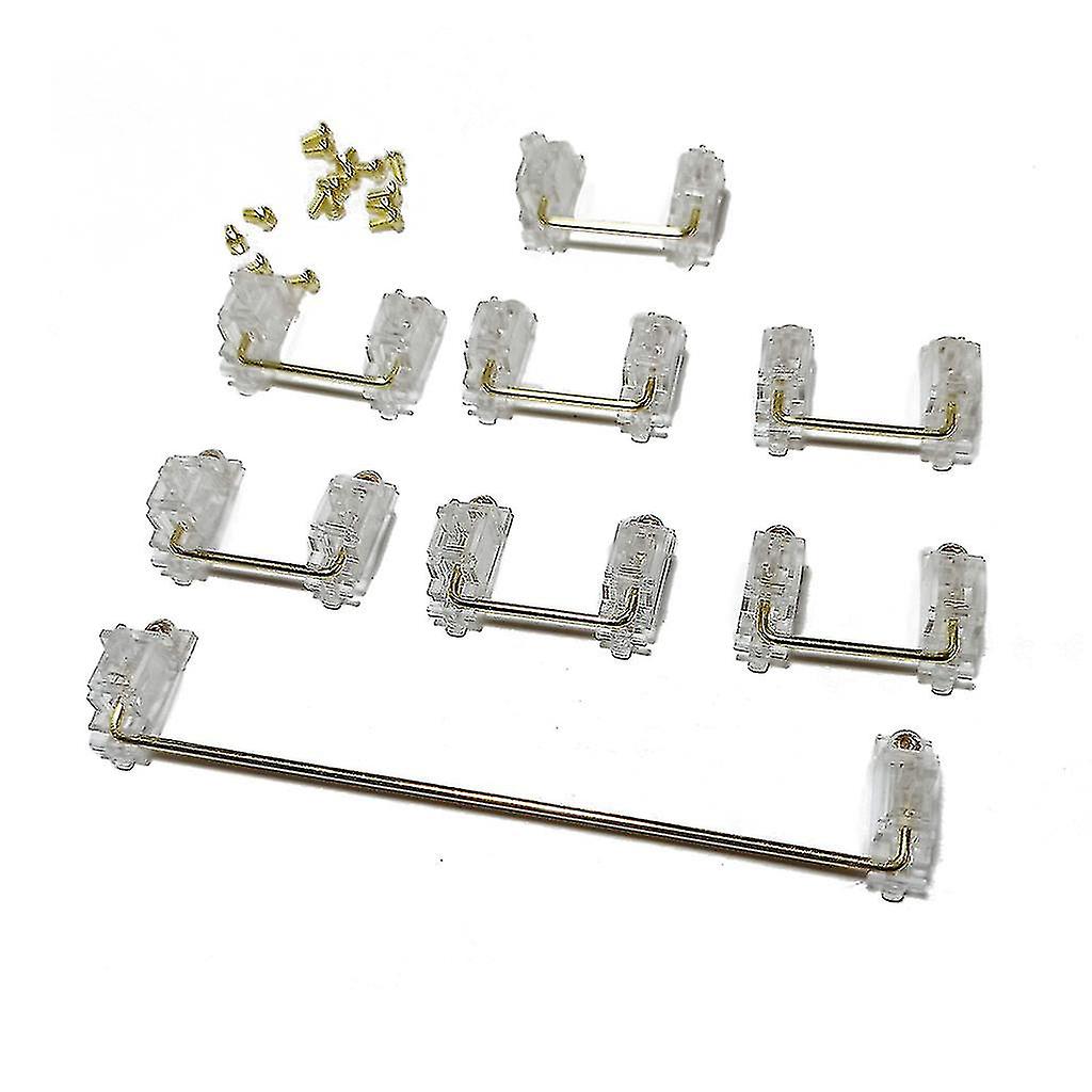 Screw-in Black Clear Gold Wire Satellite Axis 6.25x 2x For Mechanical Keyboard