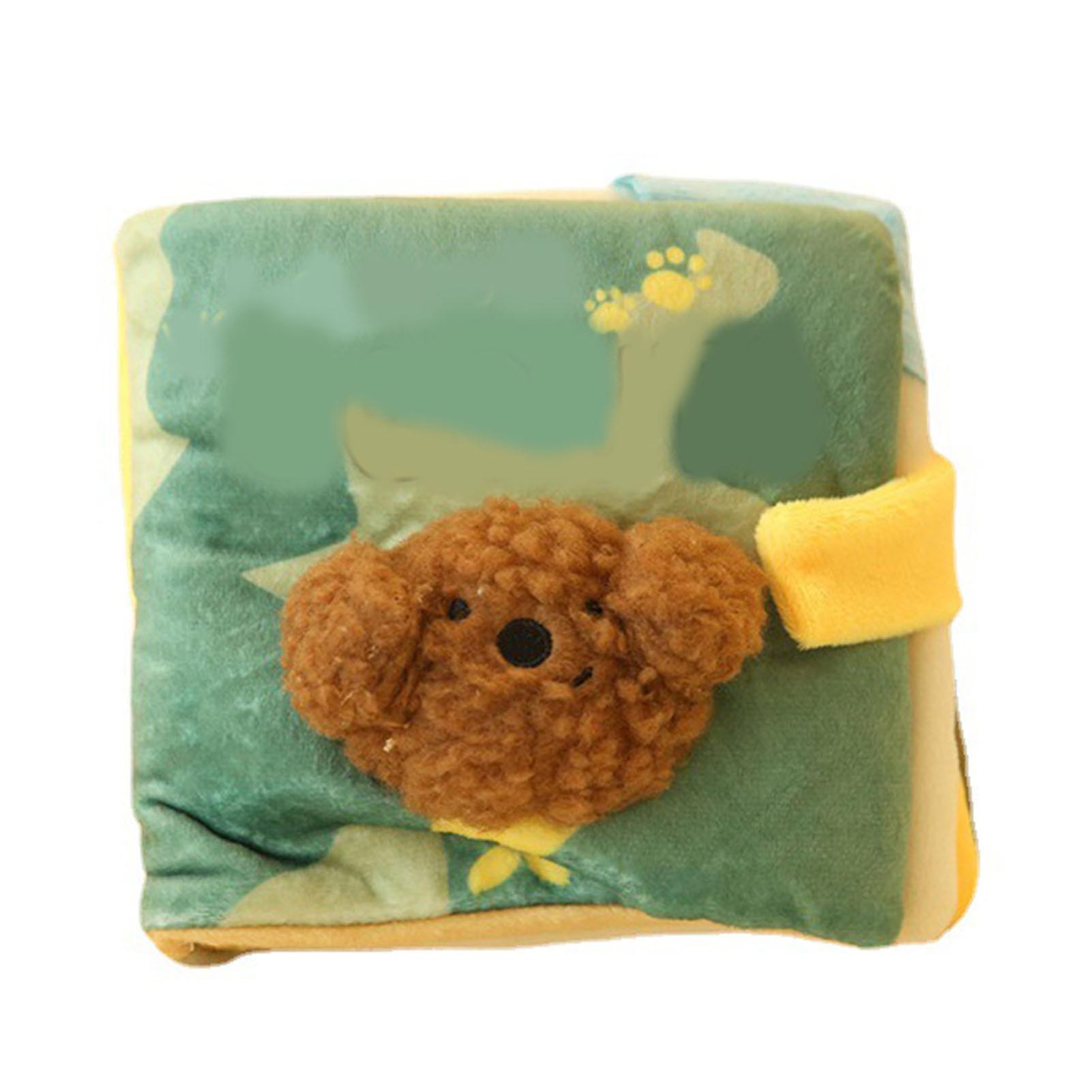 Snuffle Book for Dogs Puppy Sniff Training Hide and Seek Toy Plush Squeaky Toy