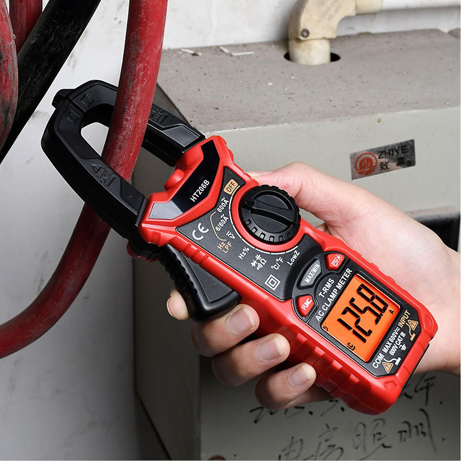 AC Current Digital Clamp Multimeter Clamp Current Voltage Tester Temperature Capacitance NCV600A