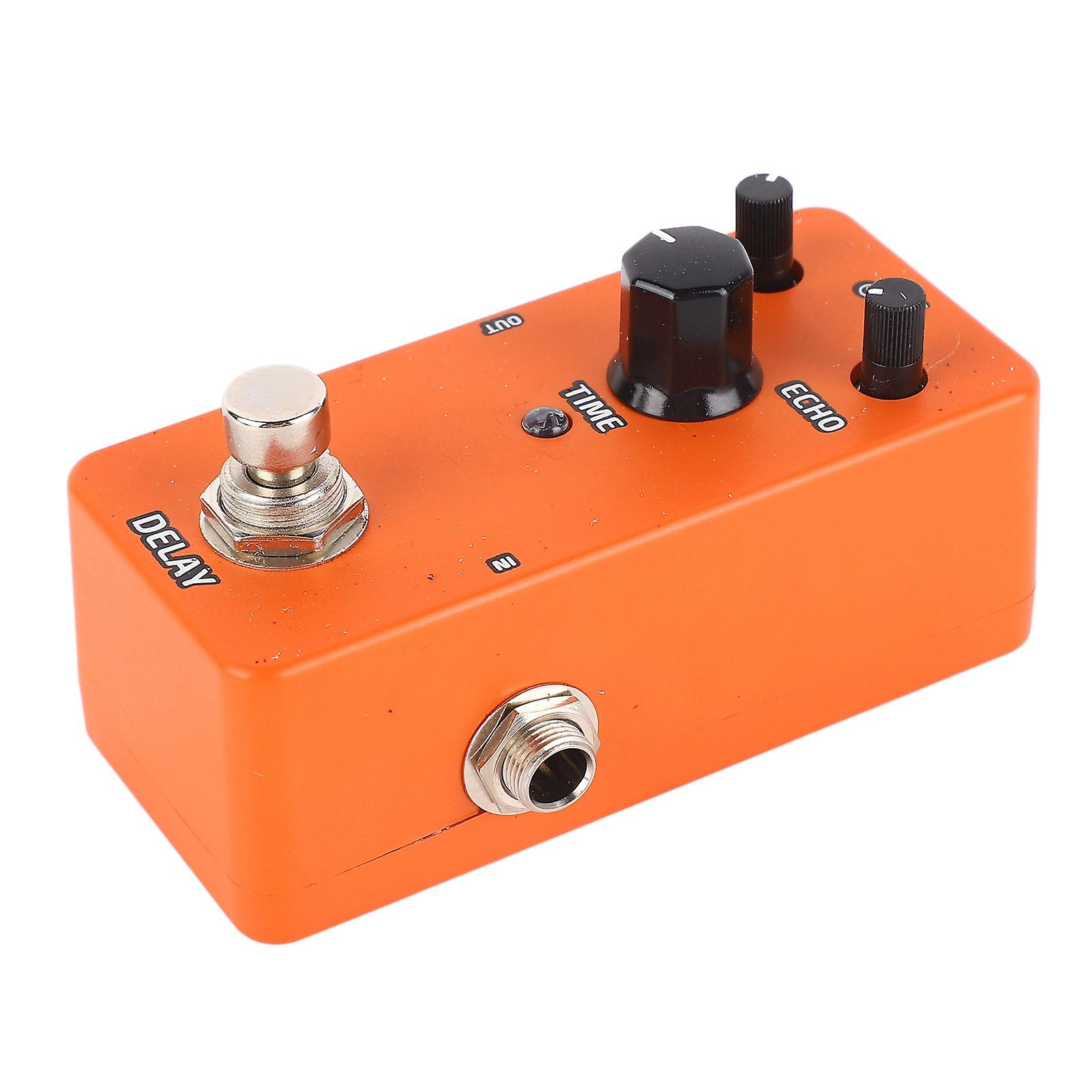 Electric Guitar Effects Pedal Single Block Mini Modulation Amplifier Simulation Pedal Orange Delay