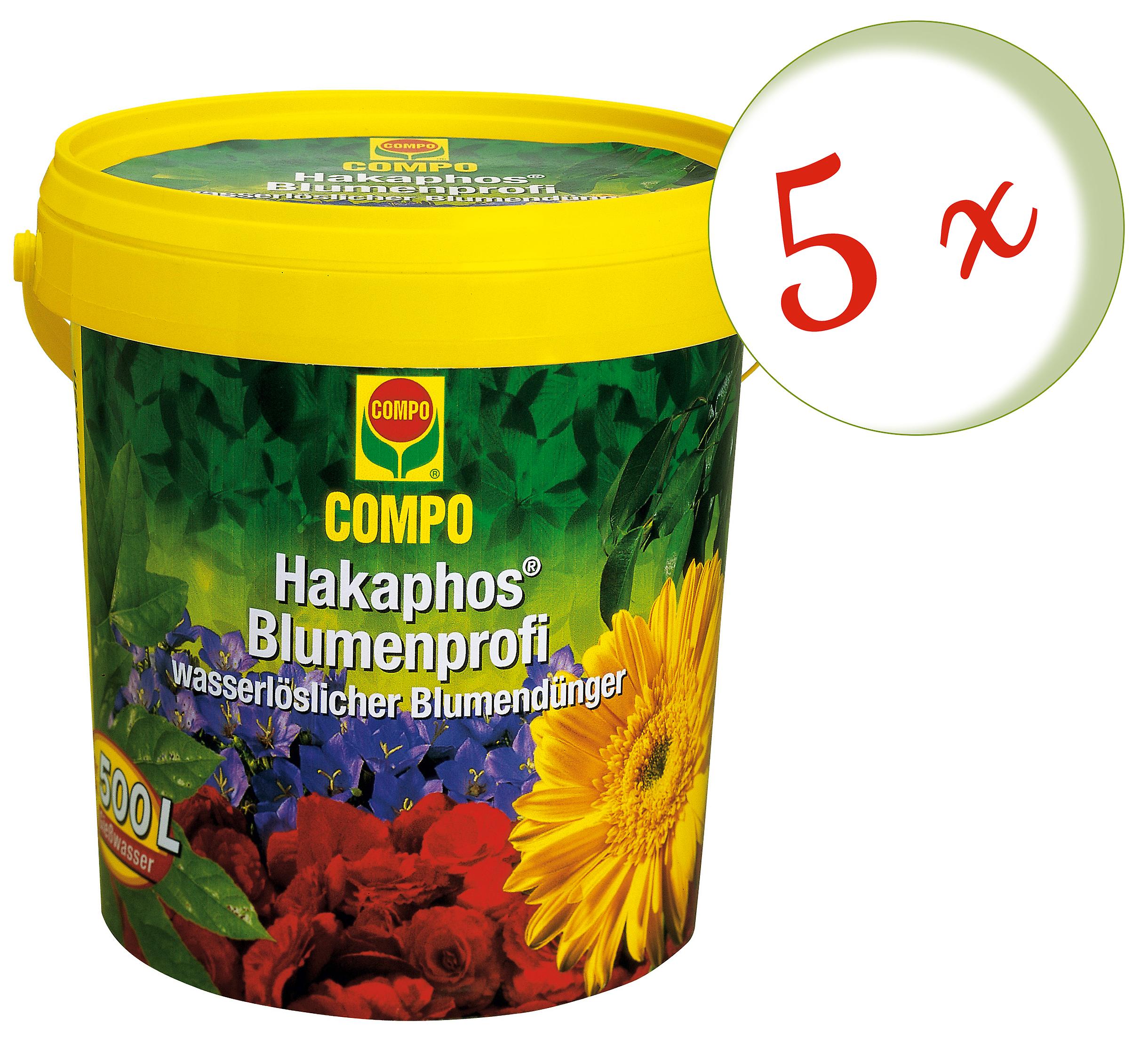 5 x COMPO Flower Professional,1.2 千克