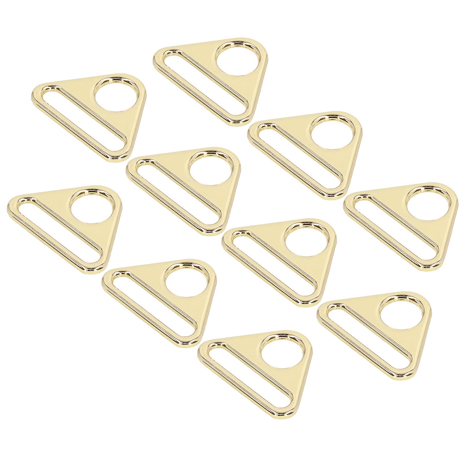 10 stk justerbart spænde 38 mm zinklegering materiale multi purpose letvægts bærbar bagage tilbehørlys gylden 