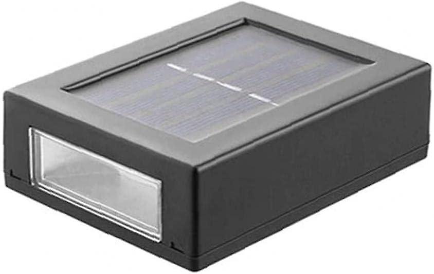 Wall Sconce Solar Up and Down Decorative Garden light, Security Solar sensor lights, LED Square Up a