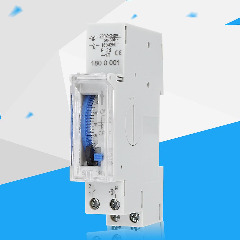 SUL180a 15 Minutes Mechanical Timer 24 Hours Din Rail Timer Time Switch Relay 220V