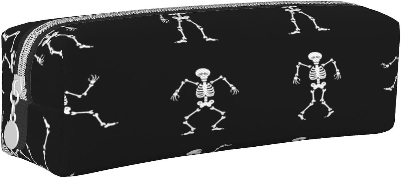 מקרה קלמר עור שלד מעניין נייר מכתבים תיק עיפרון נרתיק איפור תיק נייר מכתבים משרדי נייד לבני נוער נערות מבוגרים88260