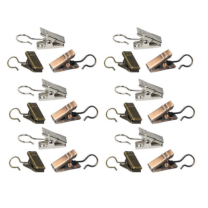 60pcs Metal Curtain Hook