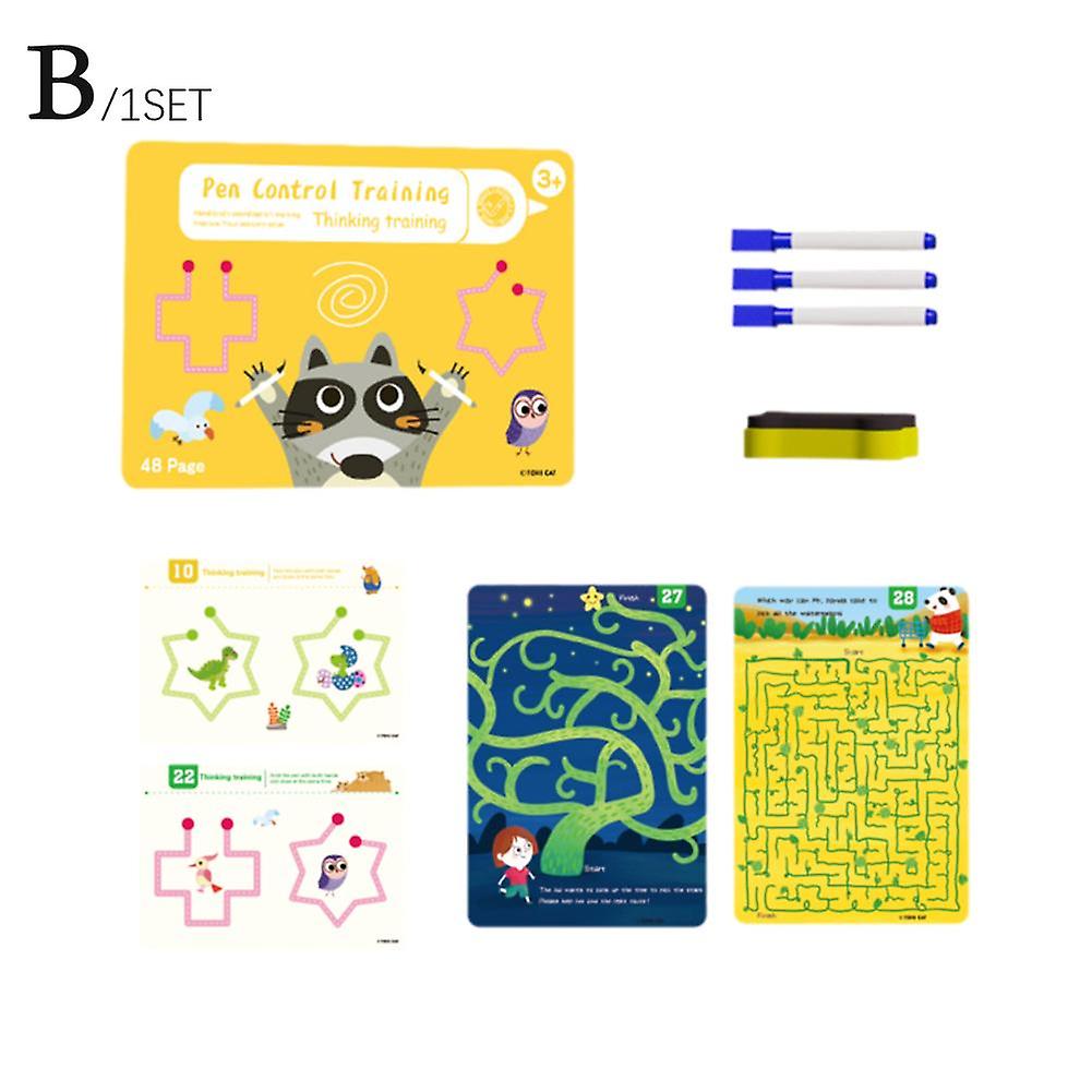 Tracing Workbook Set Pen Control Painting Book Magic Practice Copybook