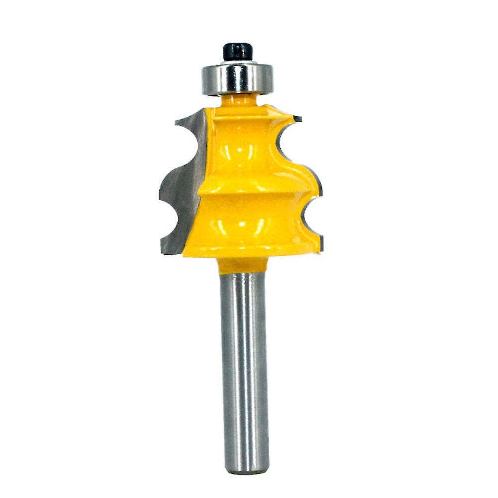 8Mm 1/2 Inch Shank Oblique Arc Curve Line Router Bit Architectural Molding Woodworking Milling Cutter Carving Knife
