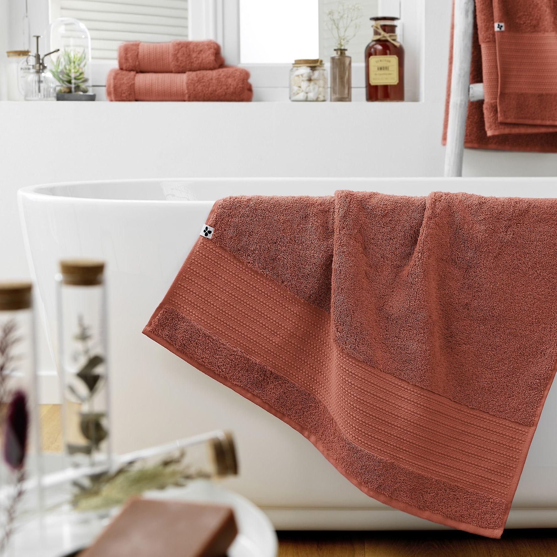 Towel 70 x 130 cm GARANCE Terracotta
