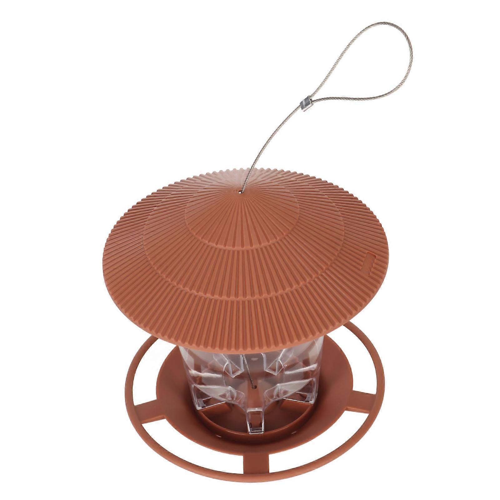 Bird Feeders Waterproof Top High Capacity Easy To Fill Hanging Bird Feeder for Outside Garden Backyard 