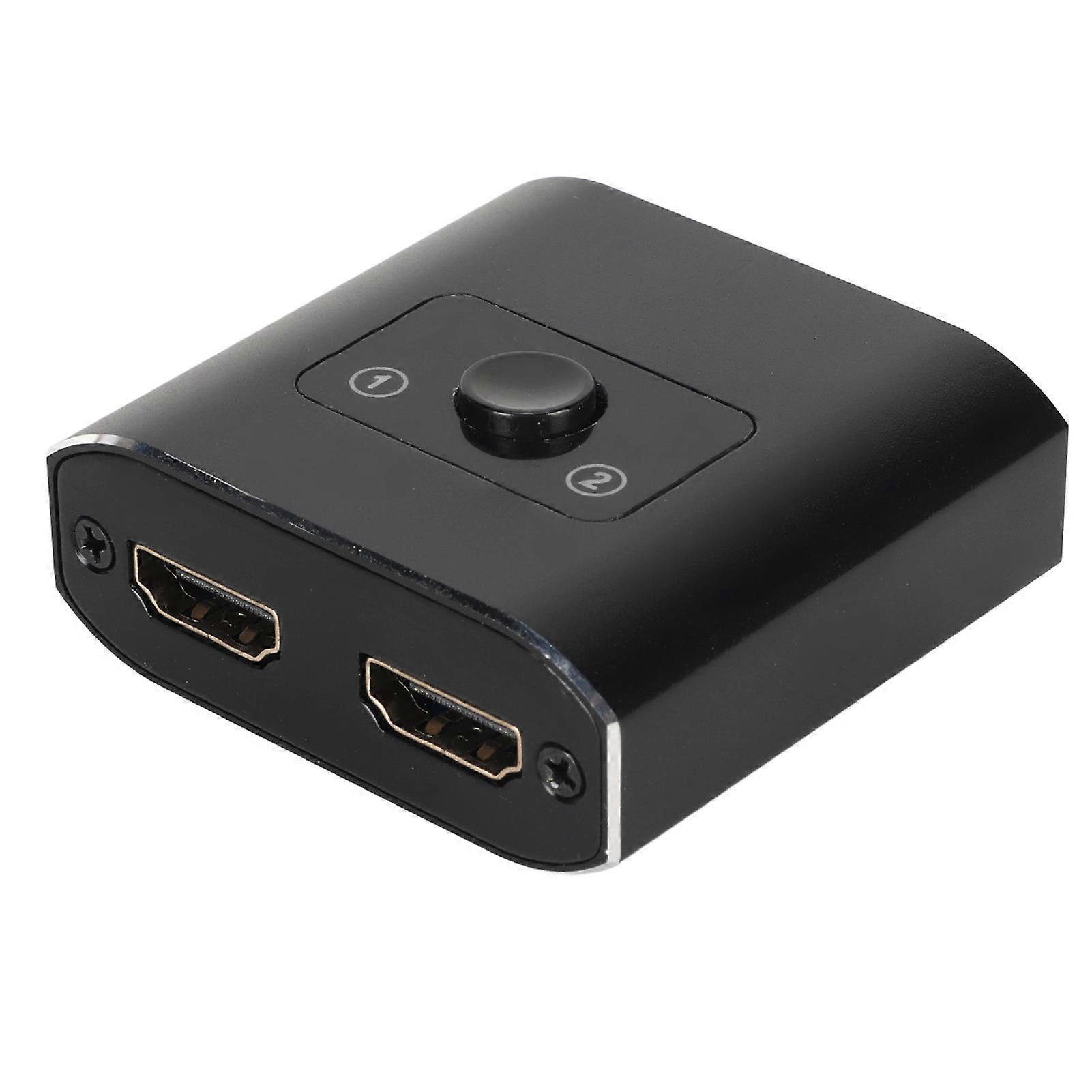 HD Multimedia Interface Switcher 1 in 2 Out Two Way Switching 4K HD Multimedia Interface Splitter for TV Monitor Projector