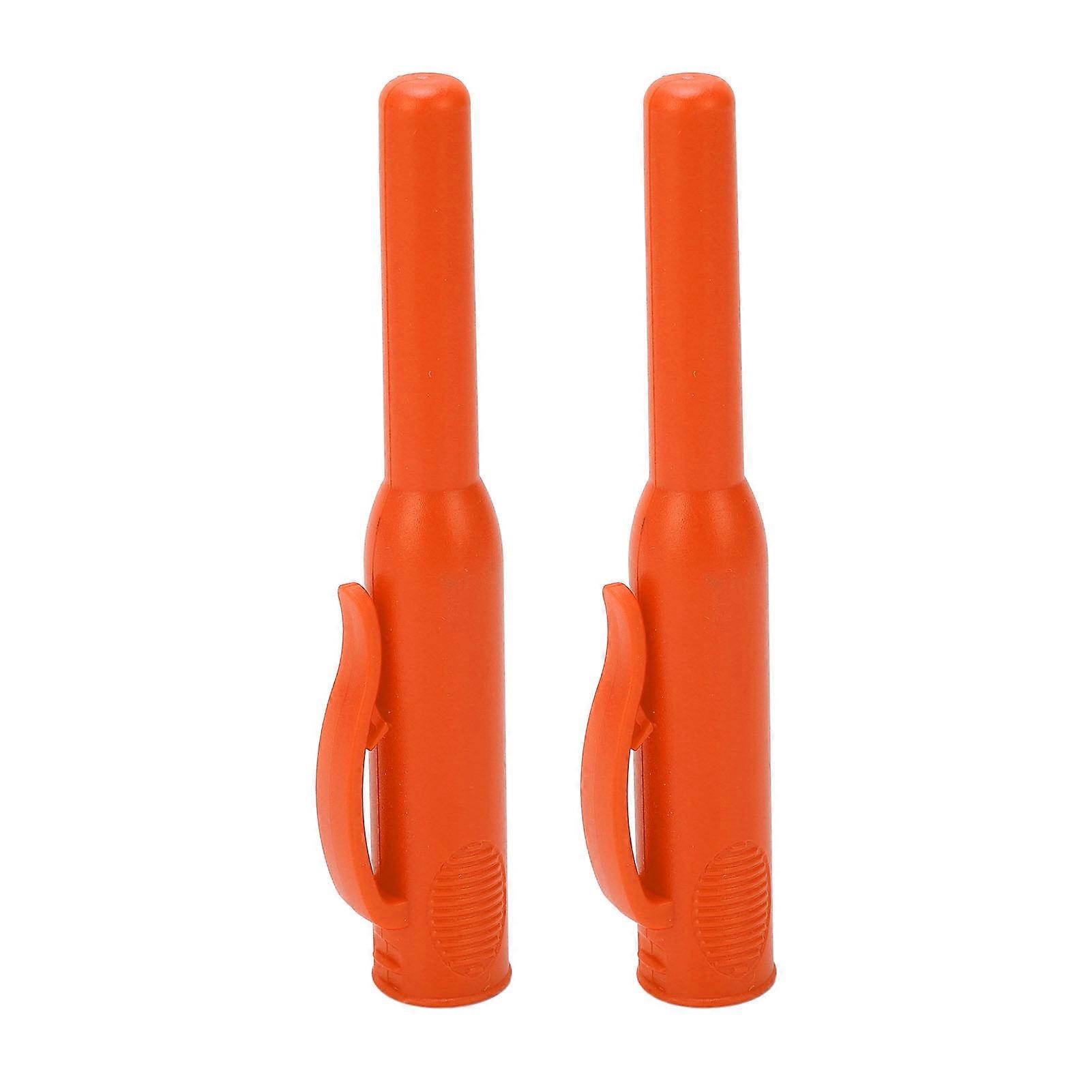 2 Pcs Carpinteiro Lápis Capa Nariz Longo Furo Profundo Carpintaria Marcador Cobre com Clipe Laranja